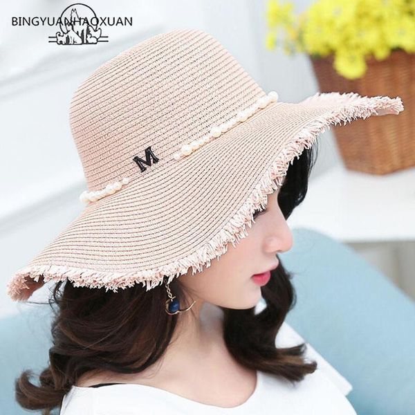 wide brim hats bingyuanhaoxuan women's summer sun straw hat with m alphabet bead, Blue;gray
wide brim hats bingyuanhaoxuan women's summer sun straw hat with m alphabet bead, Blue;gray