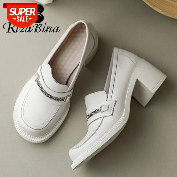 rizabina new fashion women real leather pumps high heel square toe slip on shoes metal chain ladies footwear size 34-39 #m35j
rizabina new fashion women real leather pumps high heel square toe slip on shoes metal chain ladies footwear size 34-39 #m35j
