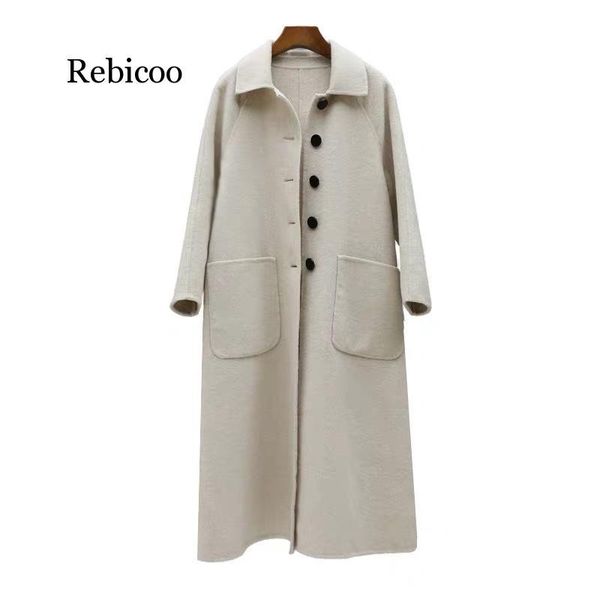 women's wool & blends plus size woolen coat female autumn and winter casual women mid-long student cashmere, Black
women's wool & blends plus size woolen coat female autumn and winter casual women mid-long student cashmere, Black