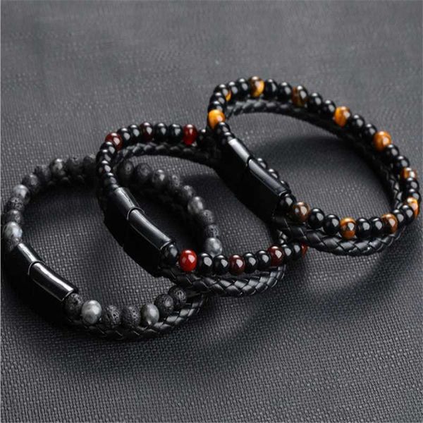 anklets 2021 fashion men jewelry natural stone genuine leather bracelet black stainless steel magnetic clasp tiger eye bead, Red;blue
anklets 2021 fashion men jewelry natural stone genuine leather bracelet black stainless steel magnetic clasp tiger eye bead, Red;blue
