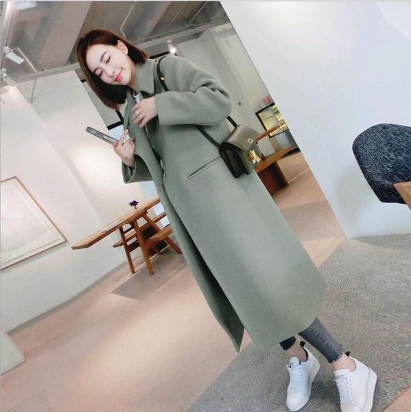 long in the upscale female cloth coat coat over - the - knee cultivate one 's morality show thin fashionable woman1, Tan;black
long in the upscale female cloth coat coat over - the - knee cultivate one 's morality show thin fashionable woman1, Tan;black
