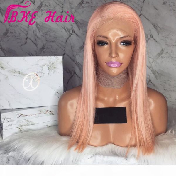 150% density simulation lace front human hair wigs pink color straight cosplay synthetic lace wigs for women pre plucked hairline, Black
150% density simulation lace front human hair wigs pink color straight cosplay synthetic lace wigs for women pre plucked hairline, Black