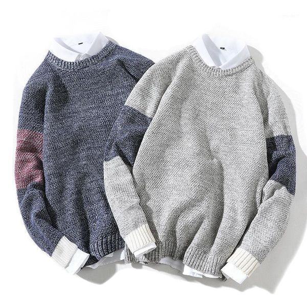 men's sweaters autumn and winter sweater warm fashion contrast color stitching slim o-neck knitting pullover man casual male clothes1, White;black
men's sweaters autumn and winter sweater warm fashion contrast color stitching slim o-neck knitting pullover man casual male clothes1, White;black