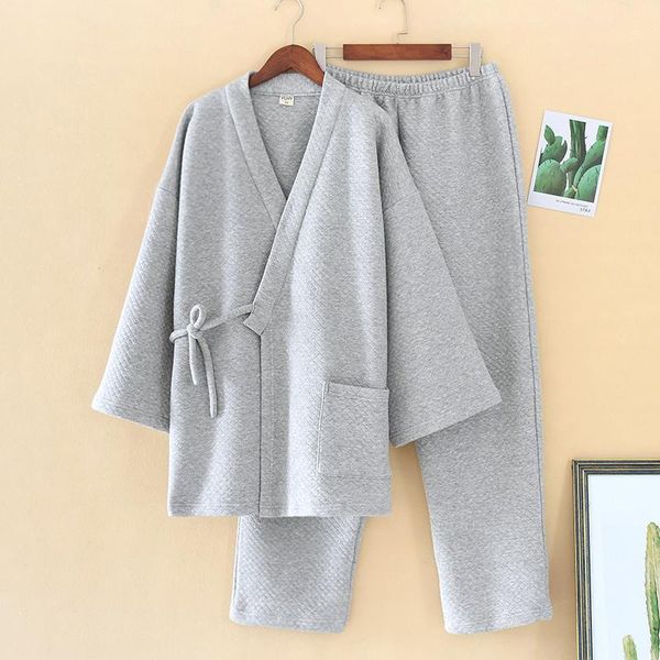 men's sleepwear winter thick pajamas set for men keep warm v-neck cotton modal fashion traditional oriental japanese nightgowns, Black;brown
men's sleepwear winter thick pajamas set for men keep warm v-neck cotton modal fashion traditional oriental japanese nightgowns, Black;brown