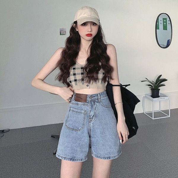 summer 2020 new vest shorts slimming all-match high waist denim shorts knitted vest women's two-piece suit 9phvu, Gray
summer 2020 new vest shorts slimming all-match high waist denim shorts knitted vest women's two-piece suit 9phvu, Gray
