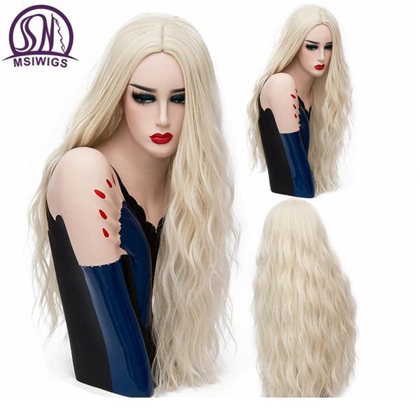 msiwigs 70cm long pink wavy wigs cosplay natural synthetic women' s blonde wig 29 colors heat resist wmtiec, Black
msiwigs 70cm long pink wavy wigs cosplay natural synthetic women' s blonde wig 29 colors heat resist wmtiec, Black