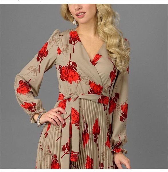 women slim floral printed a line dress elegant v neck long sleeve white vestidos for female spring women dress, Black;gray
women slim floral printed a line dress elegant v neck long sleeve white vestidos for female spring women dress, Black;gray