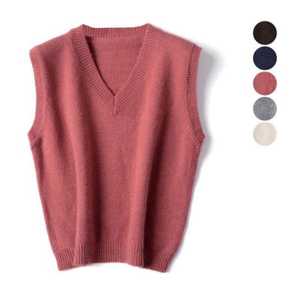 sweater vest women v-neck daily knitted stylish students sleeveless waistcoat outwear female coats korean style all-match, Black;white
sweater vest women v-neck daily knitted stylish students sleeveless waistcoat outwear female coats korean style all-match, Black;white