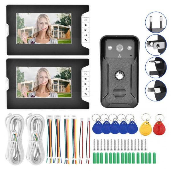 doorbells deurbel met camera 7inch night vision doorbell id card security intercom video door phone 2 units 100-240v interco
doorbells deurbel met camera 7inch night vision doorbell id card security intercom video door phone 2 units 100-240v interco