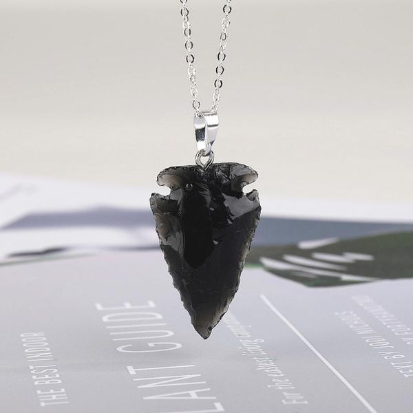 1pc obsidian vintage necklace men arrow pendant simple chain bead arrow long men necklaces jewelry gift, Silver
1pc obsidian vintage necklace men arrow pendant simple chain bead arrow long men necklaces jewelry gift, Silver