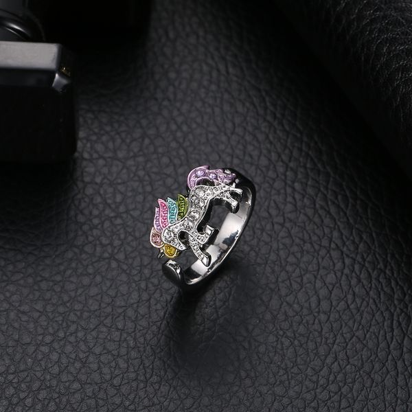 amazon valentines day new color unicorn ring color pony opening adjustable ring spot, Silver
amazon valentines day new color unicorn ring color pony opening adjustable ring spot, Silver