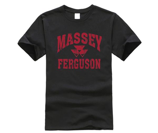 men t shirt massey ferguson gray weathered logo tee shirt s round neck bottoming short sleeves sport hooded sweatshirt hoodie