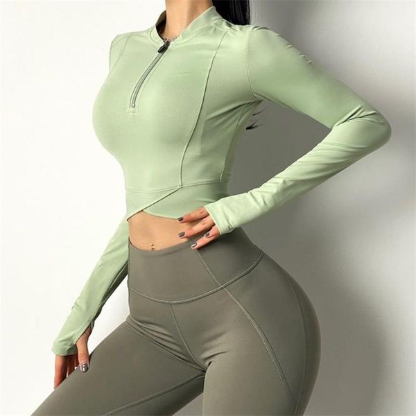 long sleeve slim women zipper jogger shirts jacket with thumb holes workout sport fitness sport gym yoga activewear, White;red
long sleeve slim women zipper jogger shirts jacket with thumb holes workout sport fitness sport gym yoga activewear, White;red