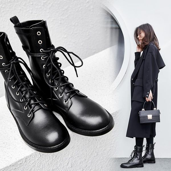ins women ankle boots natural leather shoes woman genuine leather cow straps with short boots, knight boots, Black
ins women ankle boots natural leather shoes woman genuine leather cow straps with short boots, knight boots, Black