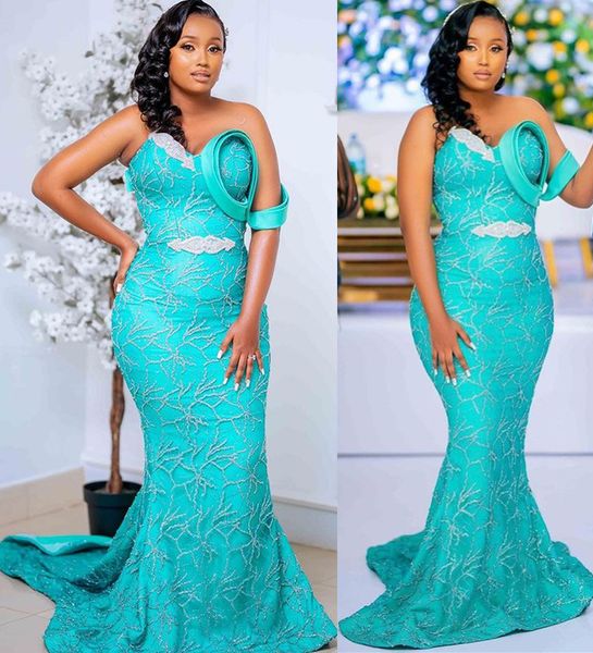 2022 plus size arabic aso ebi blue mermaid lace prom dresses crystals sweetheart evening formal party second reception birthday engagement g, Black
2022 plus size arabic aso ebi blue mermaid lace prom dresses crystals sweetheart evening formal party second reception birthday engagement g, Black