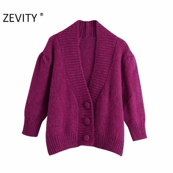 women's knits & tees zevity women fashion v neck single breasted cardigan knitting sweater ladies puff sleeve casual solid chic s395, White
women's knits & tees zevity women fashion v neck single breasted cardigan knitting sweater ladies puff sleeve casual solid chic s395, White