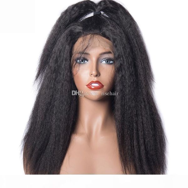 full lace human hair wigs kinky straight for black women virgin peruvian hair glueless kinky straight lace front wig with baby hair, Black;brown 
full lace human hair wigs kinky straight for black women virgin peruvian hair glueless kinky straight lace front wig with baby hair, Black;brown