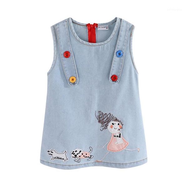 mudkingdom toddler girls denim dress applique embroidered sleeveless dress 2-7t1, Red;yellow
mudkingdom toddler girls denim dress applique embroidered sleeveless dress 2-7t1, Red;yellow
