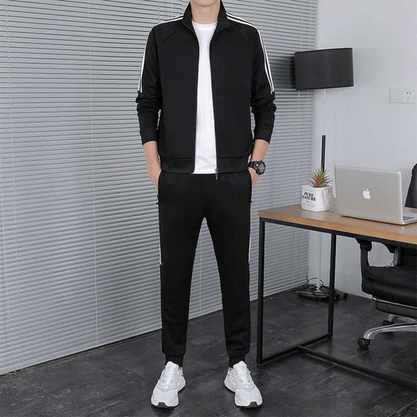 suit new three men's bar sports fashion cool casual sportswear spring autumn standing collar coat two piece set, Gray
suit new three men's bar sports fashion cool casual sportswear spring autumn standing collar coat two piece set, Gray