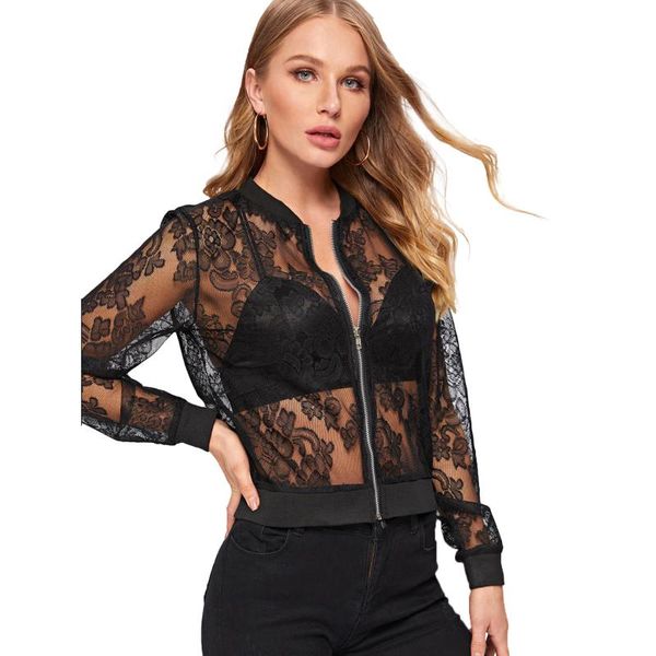 women's jackets see through lace coat transparent mesh sheer autumn thin long sleeve brief outwears women zipper beachwear coats, Black;brown
women's jackets see through lace coat transparent mesh sheer autumn thin long sleeve brief outwears women zipper beachwear coats, Black;brown