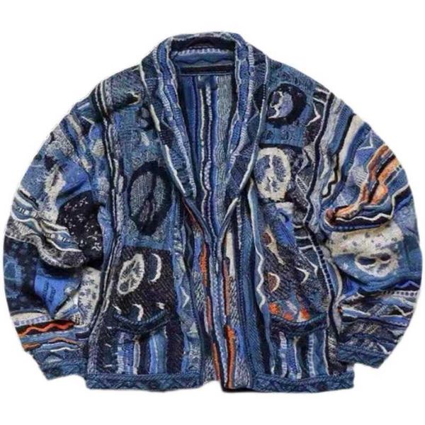 men's jackets heavy industry non hirata kapital anti war knitted cardigan coat men's national style sweater women's, Black;brown
men's jackets heavy industry non hirata kapital anti war knitted cardigan coat men's national style sweater women's, Black;brown