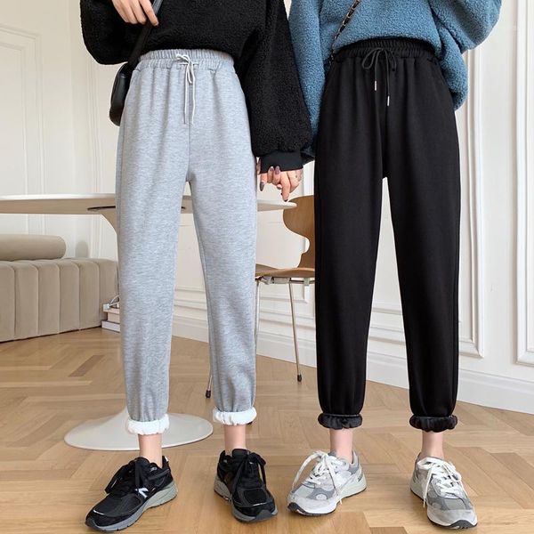 fashion new thick warm knit pants sports fashion women high elastic waist elastic hem velvet inner lady pants cropped1, Black;white
fashion new thick warm knit pants sports fashion women high elastic waist elastic hem velvet inner lady pants cropped1, Black;white