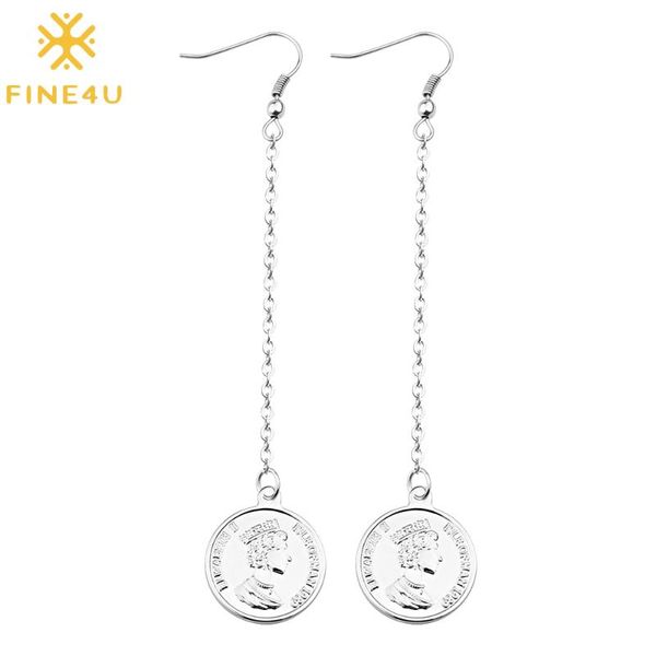 dangle & chandelier fine4u e105 austria queen elizabeth ii coin drop earrings stainless steel long for women girl gifts, Silver
dangle & chandelier fine4u e105 austria queen elizabeth ii coin drop earrings stainless steel long for women girl gifts, Silver