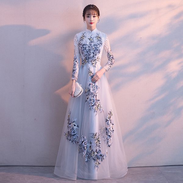 Traditional Embroidery Floral Elegant Half Sleeve evening dresses formal dress women elegant long dress
Traditional Embroidery Floral Elegant Half Sleeve evening dresses formal dress women elegant long dress