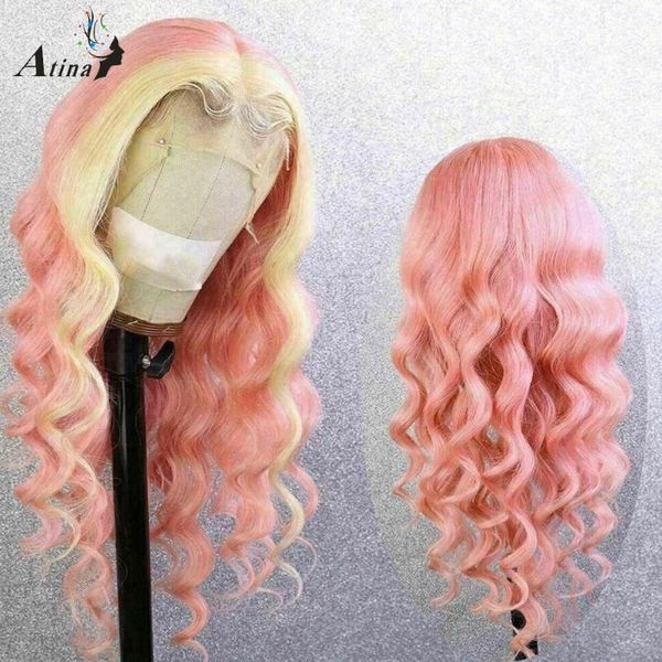 lace wigs atina body wave highlight 613 blonde pink colorful part human hair pre plucked ombre brazilian full bleach knots, Black;brown
lace wigs atina body wave highlight 613 blonde pink colorful part human hair pre plucked ombre brazilian full bleach knots, Black;brown