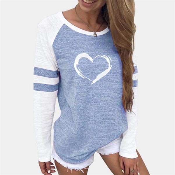 autumn tee long sleeve tshirt love heart shaped t-shirt ladies oversiezed t shirts loose streetwear plus size quality woman, White
autumn tee long sleeve tshirt love heart shaped t-shirt ladies oversiezed t shirts loose streetwear plus size quality woman, White