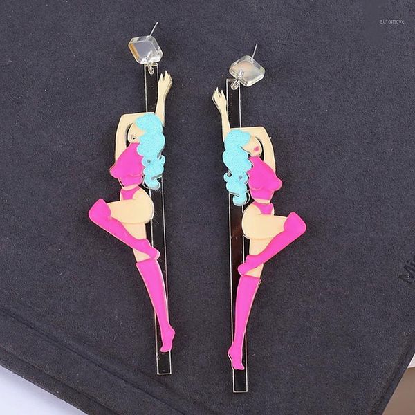 new fashion pole dancing girl acrylic drop earrings for women hip hop night club party long dangle earrings jewelry gifts1, Silver
new fashion pole dancing girl acrylic drop earrings for women hip hop night club party long dangle earrings jewelry gifts1, Silver