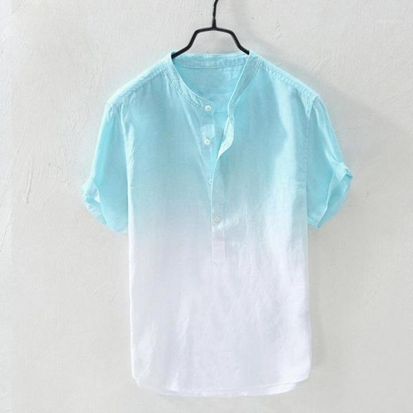 2020 cotton and linen shirt short-sleeved men's cool thin breathable youth stand-up collar garment hanging dyed gradient shirt1, White;black
2020 cotton and linen shirt short-sleeved men's cool thin breathable youth stand-up collar garment hanging dyed gradient shirt1, White;black