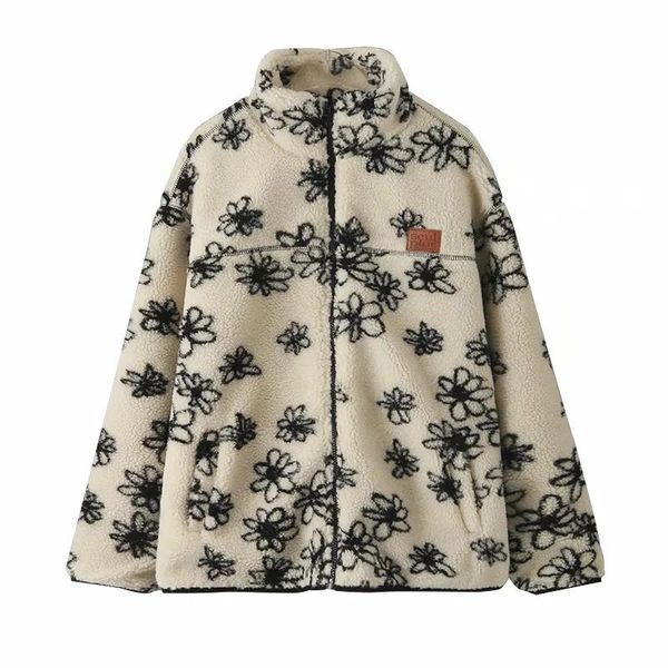 winter women new fashion keep warm flower pattern faux fur coat female zipper placket long sleeve jacket chic top, Black
winter women new fashion keep warm flower pattern faux fur coat female zipper placket long sleeve jacket chic top, Black