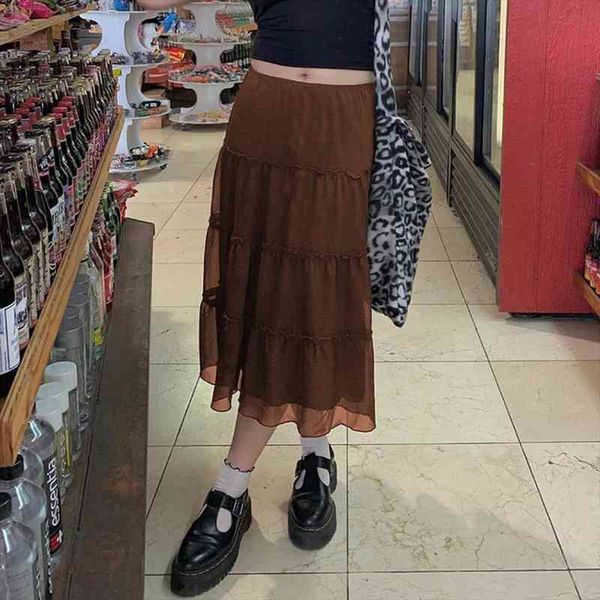 yiyimiyu 90s aesthetics brown mesh ruffles skirts y2k fairy grunge low waist patchwork midi skirt a-line indie outfits fashion, Black
yiyimiyu 90s aesthetics brown mesh ruffles skirts y2k fairy grunge low waist patchwork midi skirt a-line indie outfits fashion, Black
