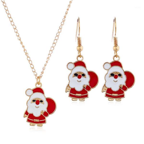 3pcs christmas necklace earrings set xmas santa claus pendant sweater chain jewelry set1, Silver
3pcs christmas necklace earrings set xmas santa claus pendant sweater chain jewelry set1, Silver