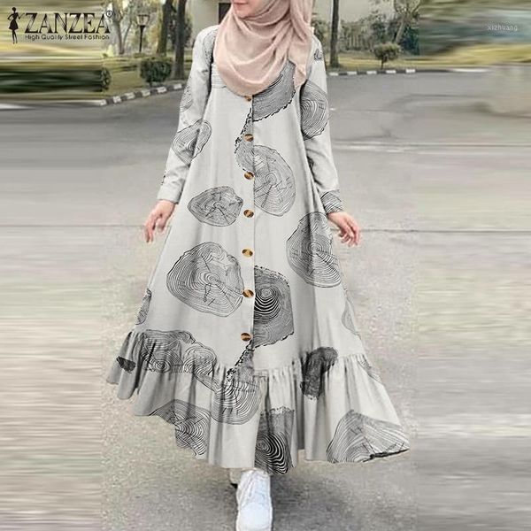 casual dresses vintage muslim hijab dress women's autumn sundress zanzea 2021 long sleeve ruffle vestidos female button maxi robe s-5xl, Black;gray
casual dresses vintage muslim hijab dress women's autumn sundress zanzea 2021 long sleeve ruffle vestidos female button maxi robe s-5xl, Black;gray