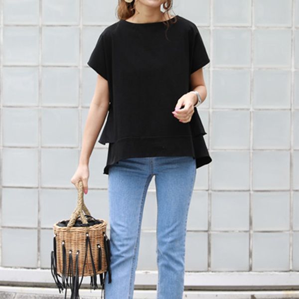 2021 new black women aummer elegant office lady work ruffle falbaba short sleeve female blouse shirts h45f, White 
2021 new black women aummer elegant office lady work ruffle falbaba short sleeve female blouse shirts h45f, White