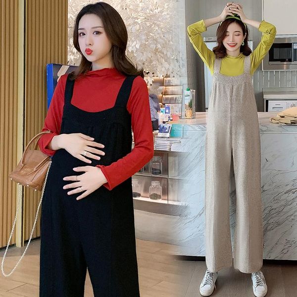 maternity bottoms autumn winter thick loose bib pants + knitted shirt sets jumpsuits suit clothes for pregnant women pregnancy overalls, White
maternity bottoms autumn winter thick loose bib pants + knitted shirt sets jumpsuits suit clothes for pregnant women pregnancy overalls, White