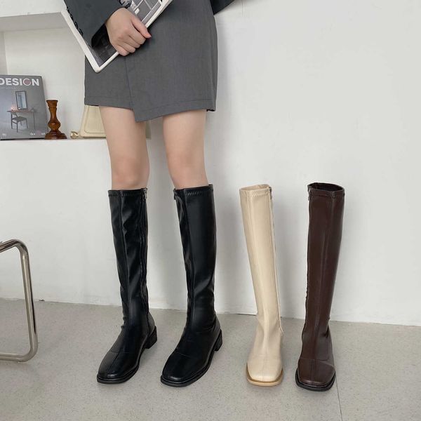knight boots women's 2021 autumn and winter new korean version square head high tube boots side zipper small man below knee boots, Black
knight boots women's 2021 autumn and winter new korean version square head high tube boots side zipper small man below knee boots, Black