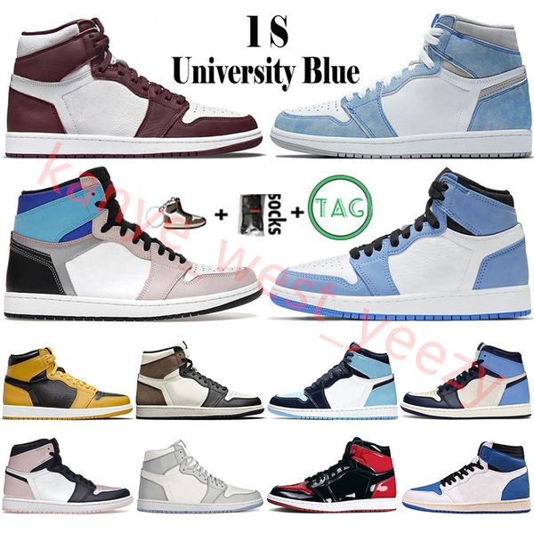 2022 jumpman 1 og 1s mens basketball shoes bordeaux atmosphere hyper royal university blue obsidian unc twist pollen dark mocha women design, Black
2022 jumpman 1 og 1s mens basketball shoes bordeaux atmosphere hyper royal university blue obsidian unc twist pollen dark mocha women design, Black