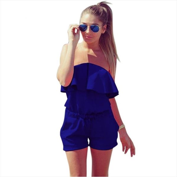women off shoulder jumpsuit ruffles bodysuit casual womens romper plus size candy color summer shorts, Black;white
women off shoulder jumpsuit ruffles bodysuit casual womens romper plus size candy color summer shorts, Black;white