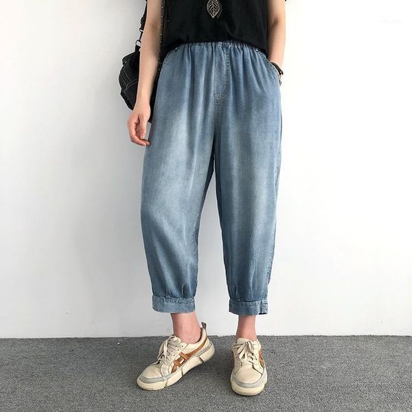 denim pants women summer new female elastic solid color female trousers straight loose casual women harem pants1, Blue
denim pants women summer new female elastic solid color female trousers straight loose casual women harem pants1, Blue