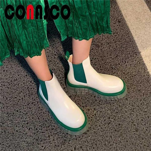 boots conasco 2021 women ankle genuine leather shoes woman fashion concise casual platforms autumn winter1, Black
boots conasco 2021 women ankle genuine leather shoes woman fashion concise casual platforms autumn winter1, Black