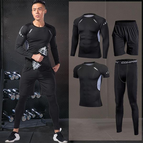 men's running sport sets tight sportswear suits jogging compression sports clothing training pants fitness jacket workout shorts, Black;blue
men's running sport sets tight sportswear suits jogging compression sports clothing training pants fitness jacket workout shorts, Black;blue
