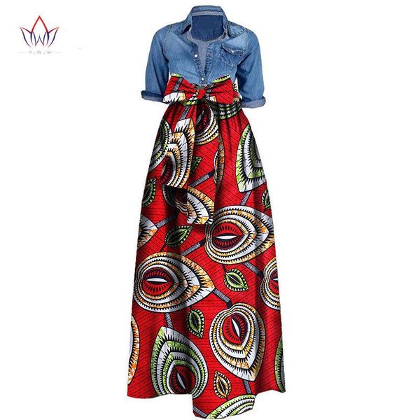african print dresses for women 2020 news wax fabric skirts traditioanal dashiki bazin plus size party fashion african clothes, Red 
african print dresses for women 2020 news wax fabric skirts traditioanal dashiki bazin plus size party fashion african clothes, Red