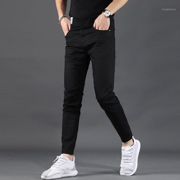 2020 summer thin pure black jeans men's ankle-length pants fashion slim fit stretch jean1, Blue
2020 summer thin pure black jeans men's ankle-length pants fashion slim fit stretch jean1, Blue