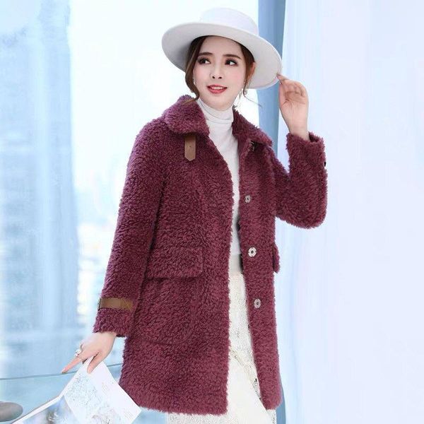women's fur & faux 2021 autumn winter women real wool coat female long loose causal thick warm elegant fashion jackets w21, Black
women's fur & faux 2021 autumn winter women real wool coat female long loose causal thick warm elegant fashion jackets w21, Black