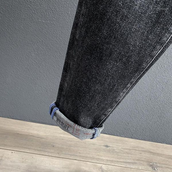 2y autumn new black gray printed non hole jeans men's fashion brand simple and versatile elastic little feet dad pants1, Blue
2y autumn new black gray printed non hole jeans men's fashion brand simple and versatile elastic little feet dad pants1, Blue