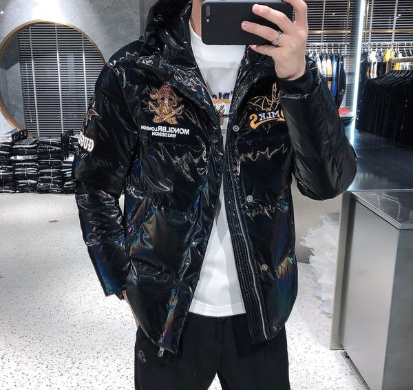 2020 new bright-faced jacket men fancy fashion lightweight men's winter duck down coat man, Black
2020 new bright-faced jacket men fancy fashion lightweight men's winter duck down coat man, Black