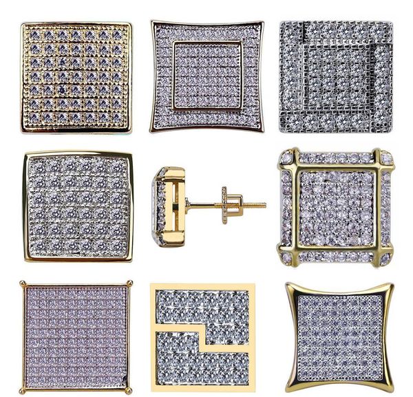 18k gold hip hop cz zircon square earring studs 0.7-1.6cm for men and womens gifts iced out diamond stud earrings punk rock rapper ebd2e, Golden;silver
18k gold hip hop cz zircon square earring studs 0.7-1.6cm for men and womens gifts iced out diamond stud earrings punk rock rapper ebd2e, Golden;silver
